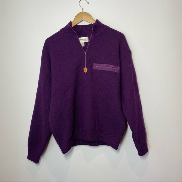 Patagonia Other - Vintage Patagonia Purple Wool Half Zip Sweater size small